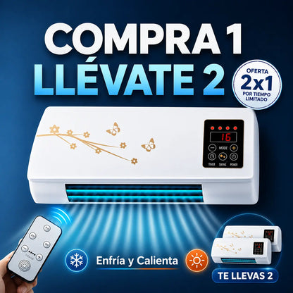 Compre 1 Llévate 2 - Mini Aire Acondicionado Portátil 2 en 1 TurboHielo [CALIENTA Y ENFRÍA]