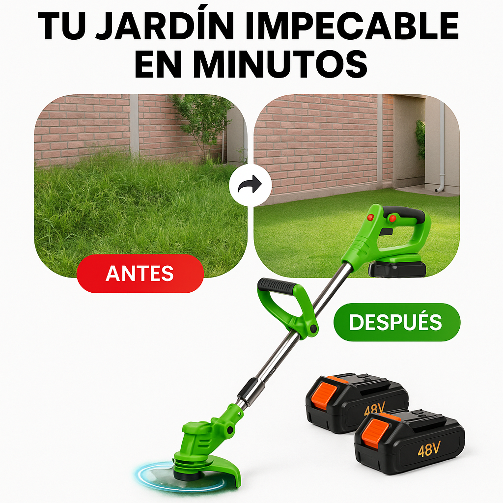Cortadora Inalámbrica Recargable TurboBlade™ + 2 Baterías de 48V [ÚLTIMAS UNIDADES]