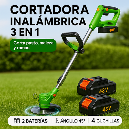 Cortadora Inalámbrica Recargable TurboBlade™ + 2 Baterías de 48V [ÚLTIMAS UNIDADES]