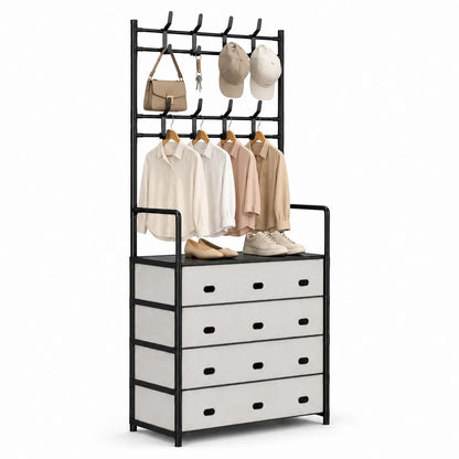 Closet Plegable Multiuso MaxCloset™ + Zapatero Perchero [ÚLTIMAS UNIDADES]