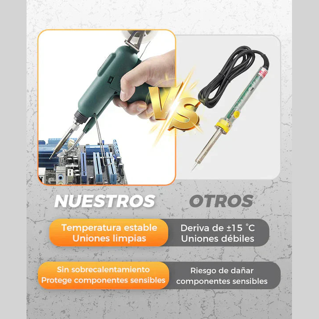 Pistola de Soldadura Eléctrica SoldaMax™ + Linterna Militar Titanium