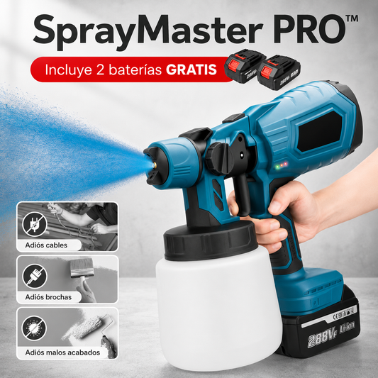 SprayMaster PRO™ - Pistola Pulverizadora Inalámbrica Profesional