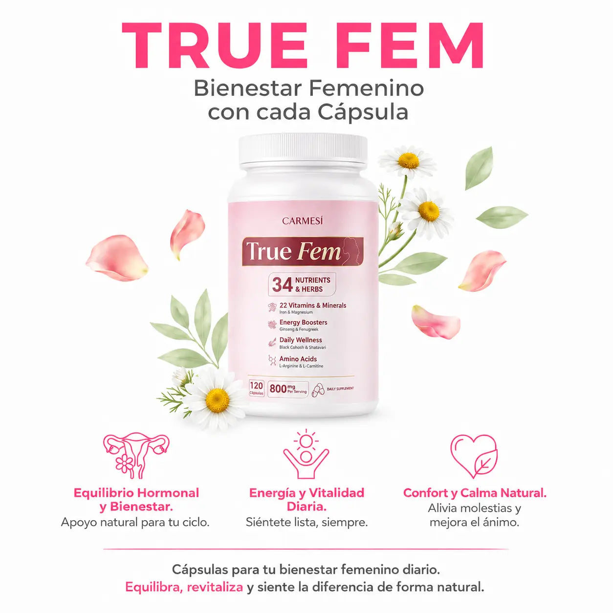 Combo Mujer Balance™ - True Fem™ + Uro Vaginal Probiótico™
