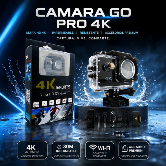🔥 LIQUIDACIÓN: CÁMARA GOPRO 4K + FUNDA ULTRARESISTENTE GRATIS [PROMOCIÓN DE CUMPLEAÑOS]