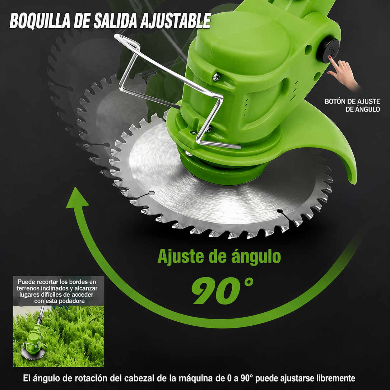 Cortadora Inalámbrica Recargable TurboBlade™ + 2 Baterías de 48V [ÚLTIMAS UNIDADES]