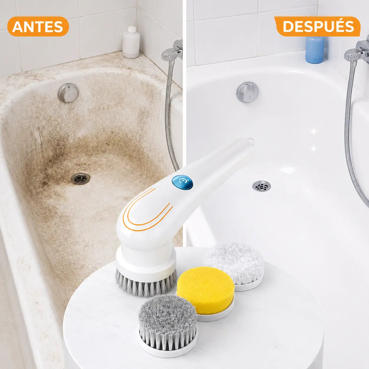 COMBO ESPECIAL: Hidrolavadora Portátil + (Cepillo Portatil Giratorio + Doble Batería + Maletín)