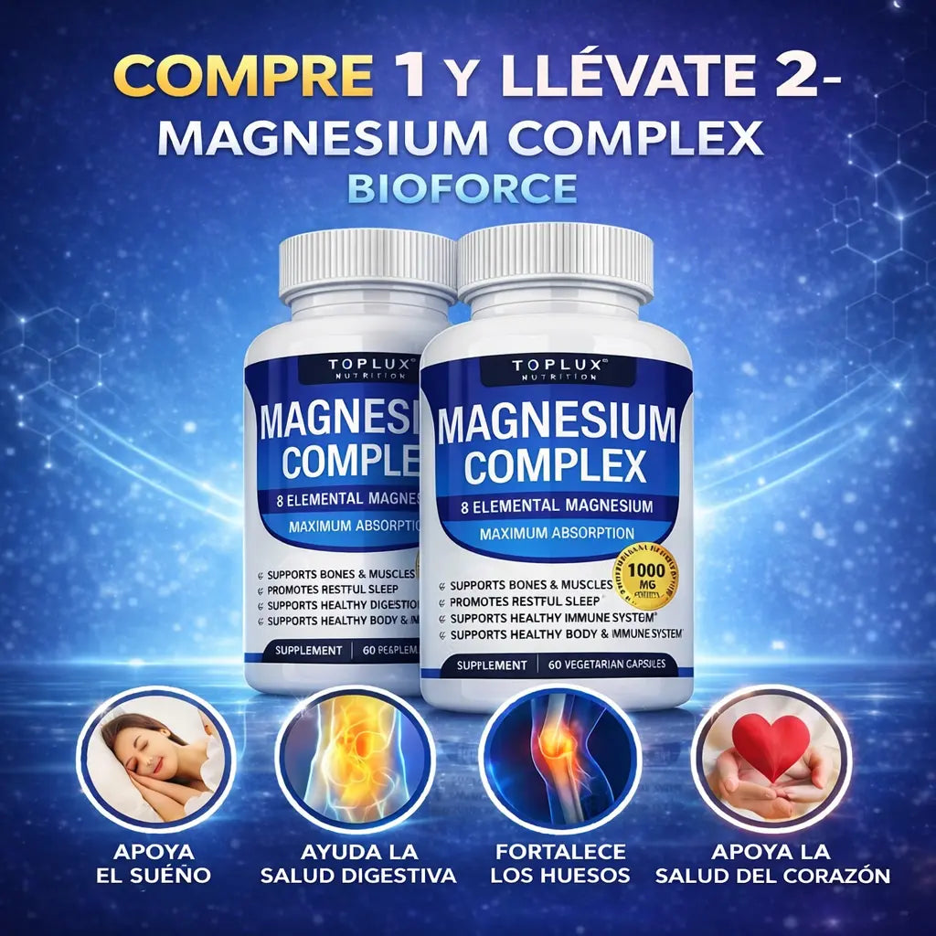 Compre 1 y Llévate 2 - Magnesium Complex 180 Cp Bioforce™