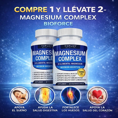 Compre 1 y Llévate 2 - Magnesium Complex 180 Cp Bioforce™