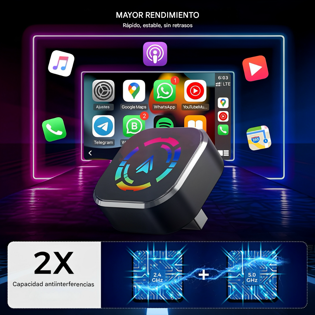 DriveFree - Conexion CarPlay Inalambrica Rapida