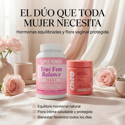 Combo Mujer Balance™ - True Fem™ + Uro Vaginal Probiótico™